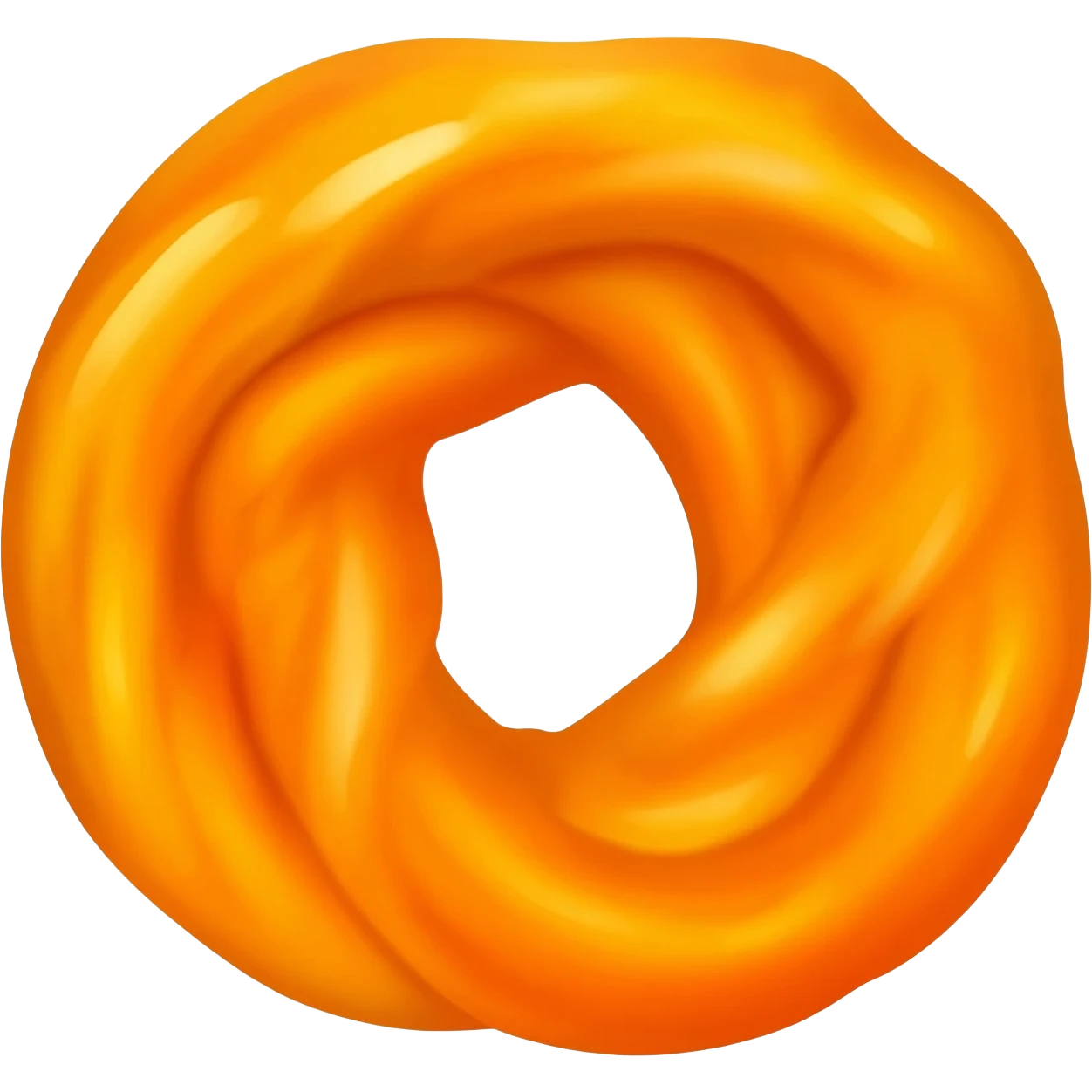 Orange round jalebi emoji