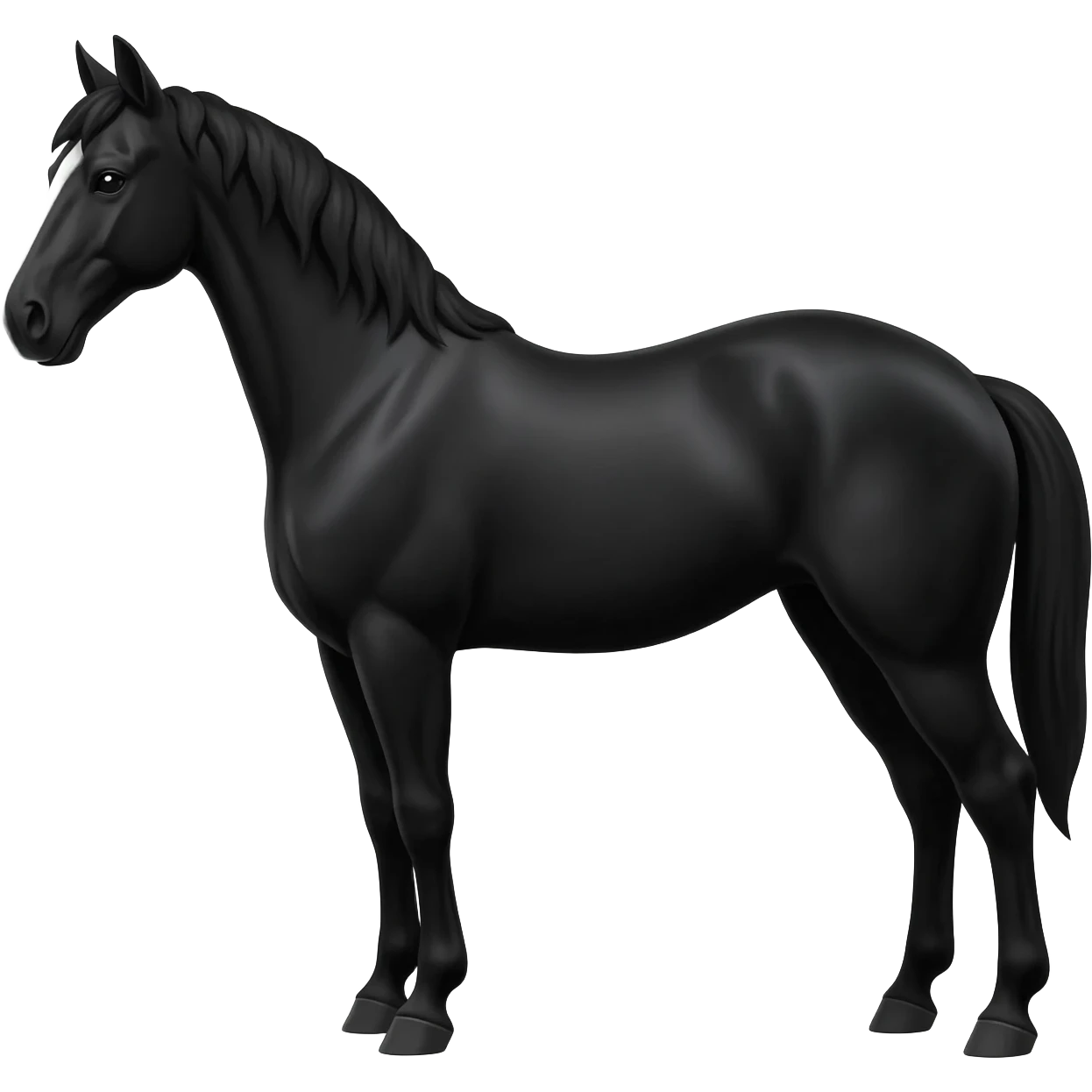 Black horse emoji
