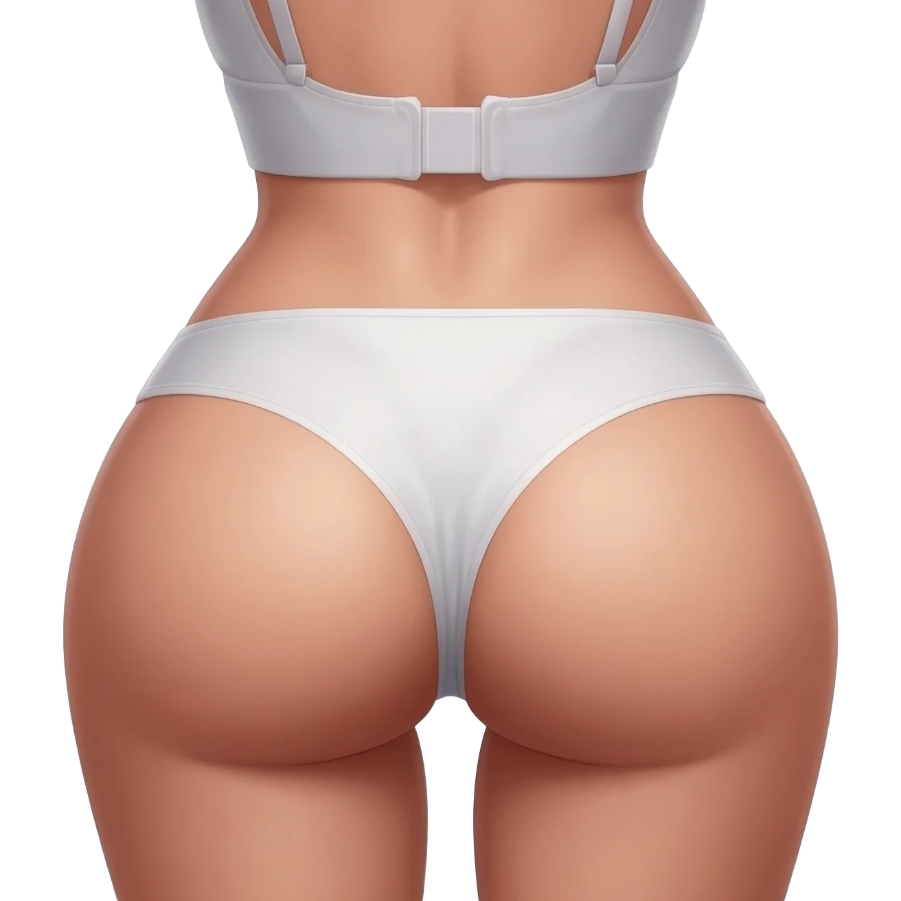 Young girl's buttocks without clothes and crop top very thin underwear short and very thin very thin thongs and big ass and big breasts emoji
