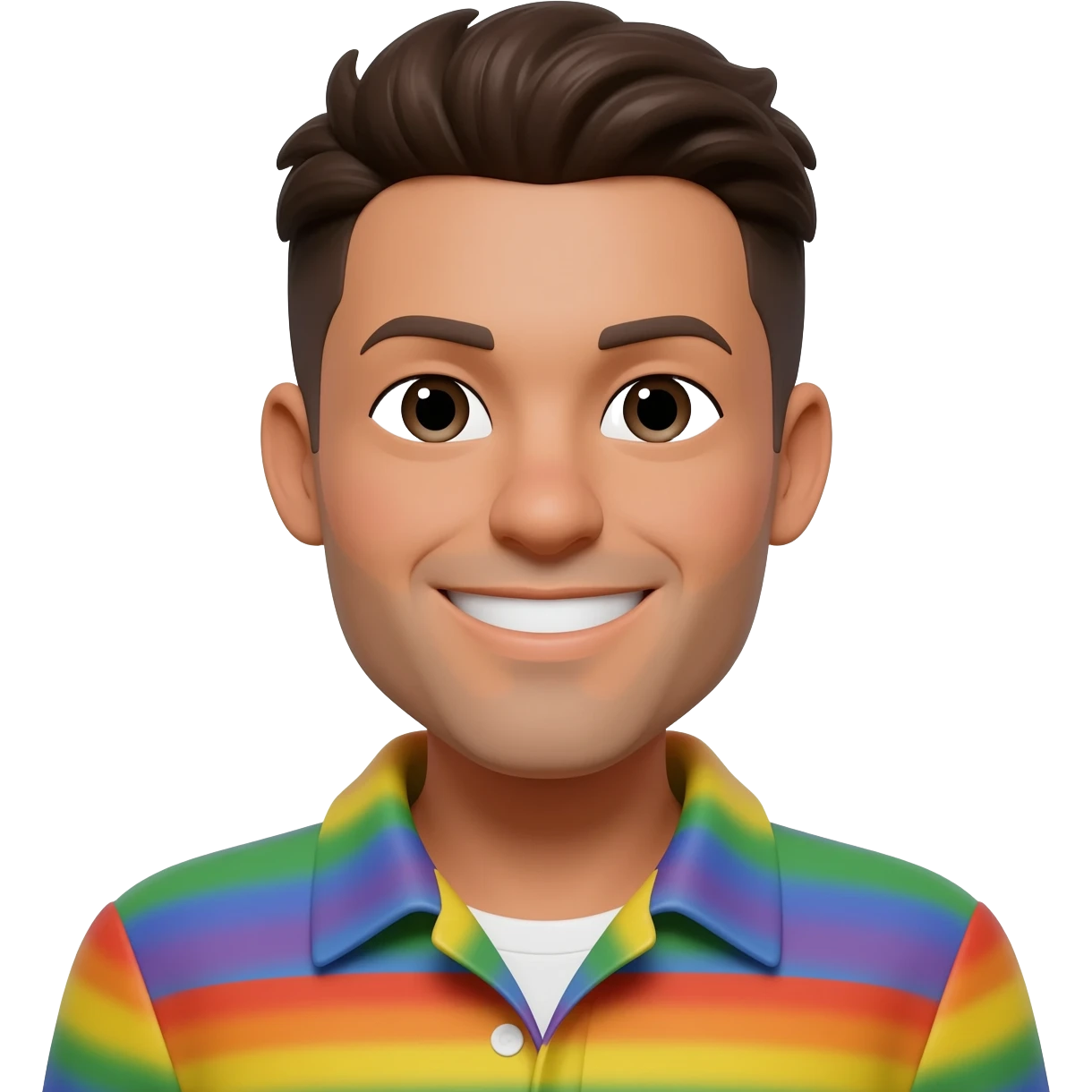 Prideful smile emoji