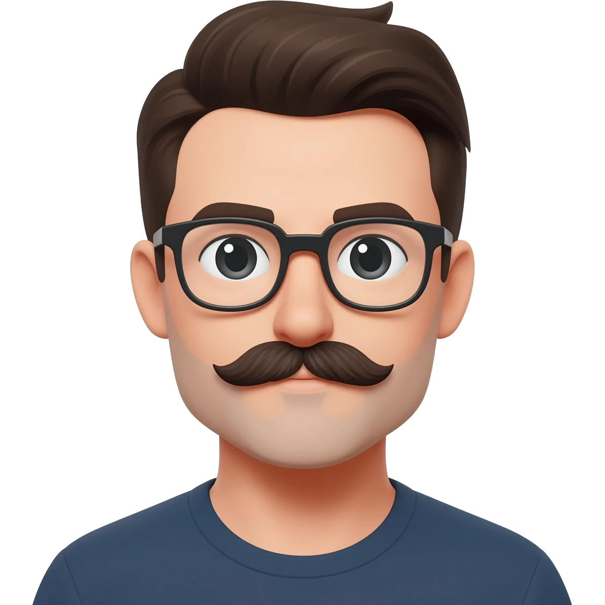 emoji with moustache optical glasses emoji
