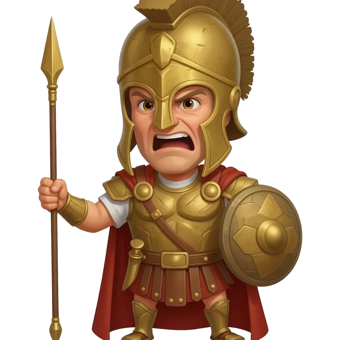 A spartan warrior shouting "HONX" emoji