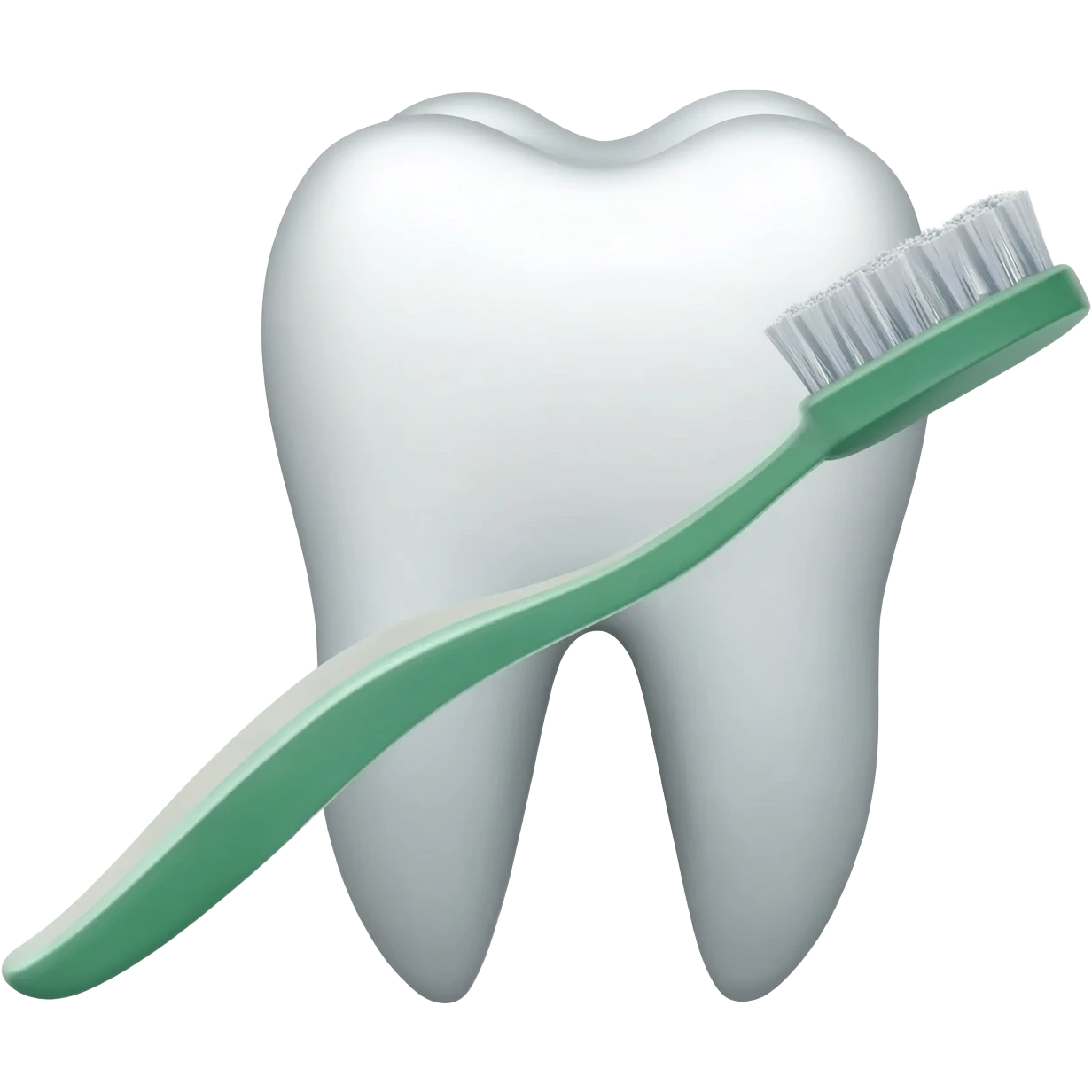 A theet getting washed by a dental brush emoji