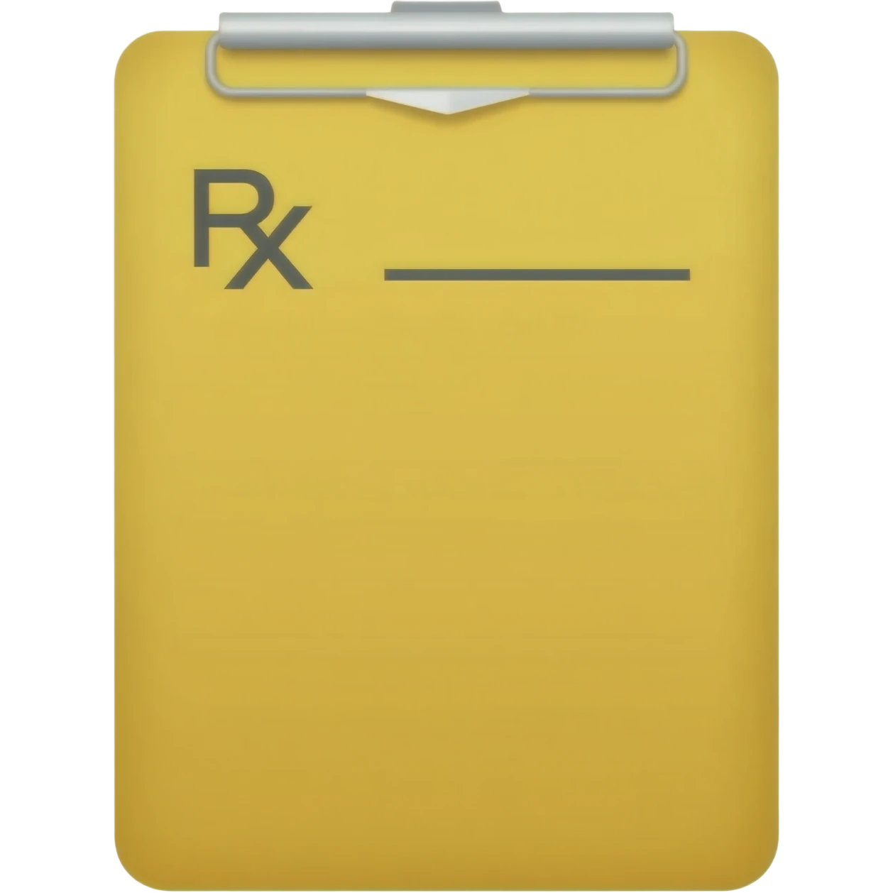 medical prescription yellow emoji