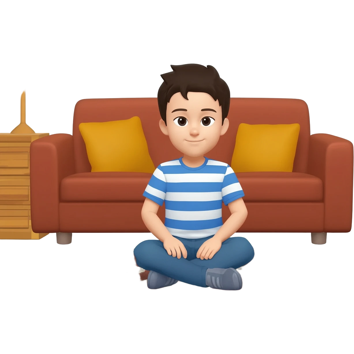 The boy is at home emoji