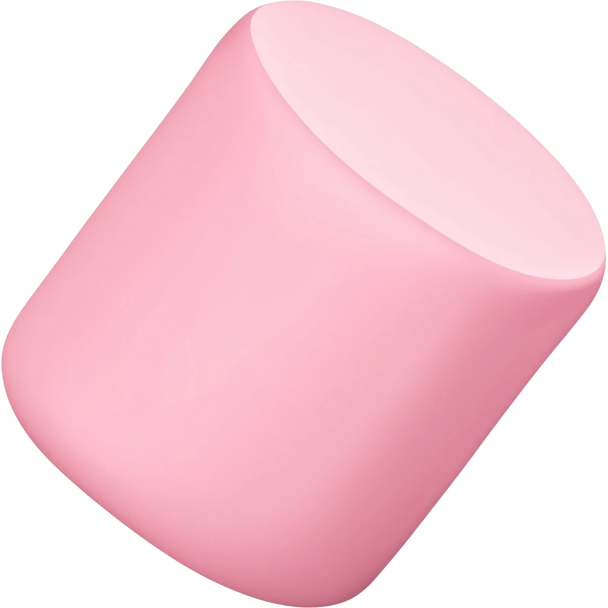 Pink marshmallow emoji no face emoji