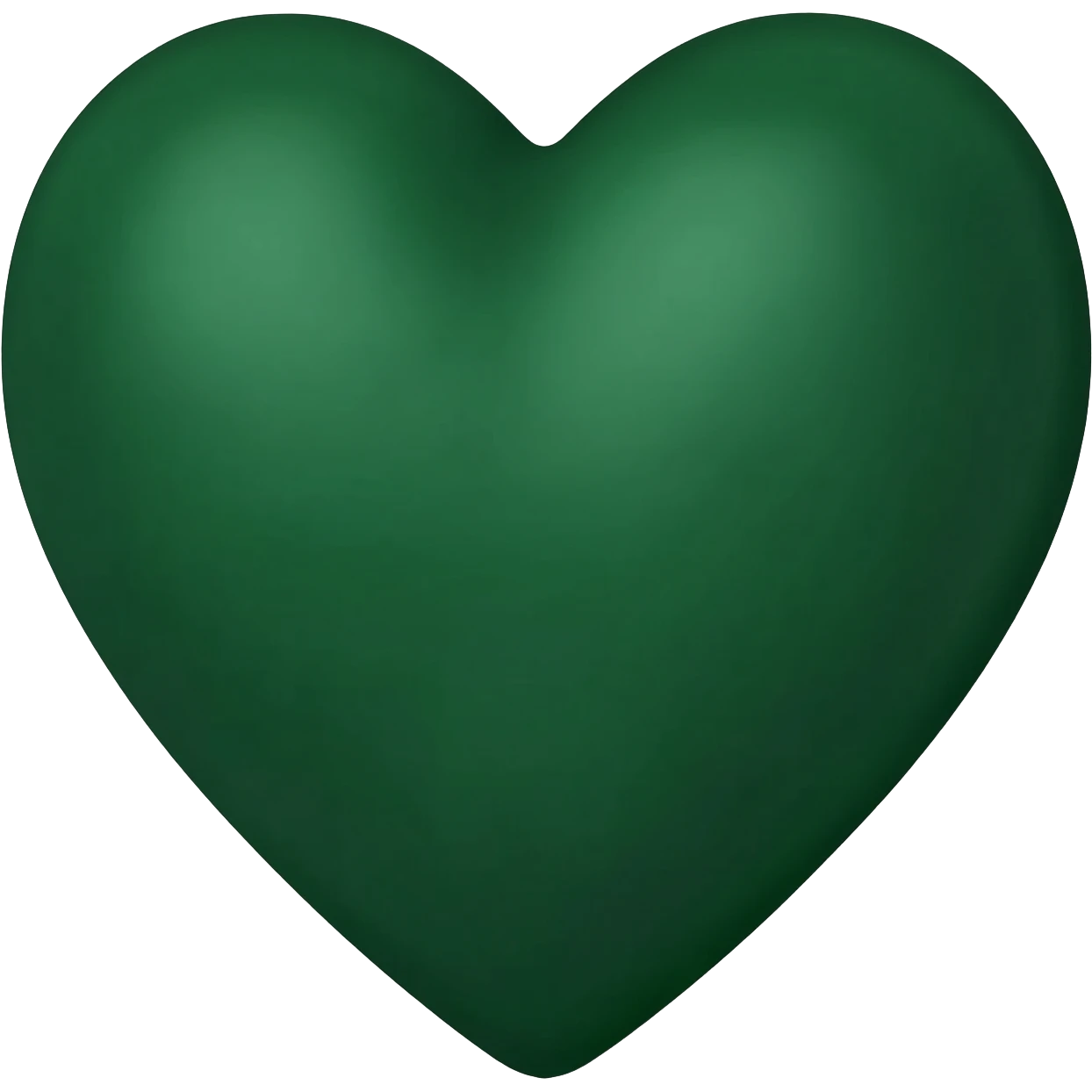 Dark green heart emoji