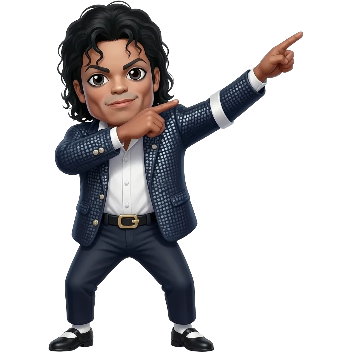 skinny michael jackson dab emoji