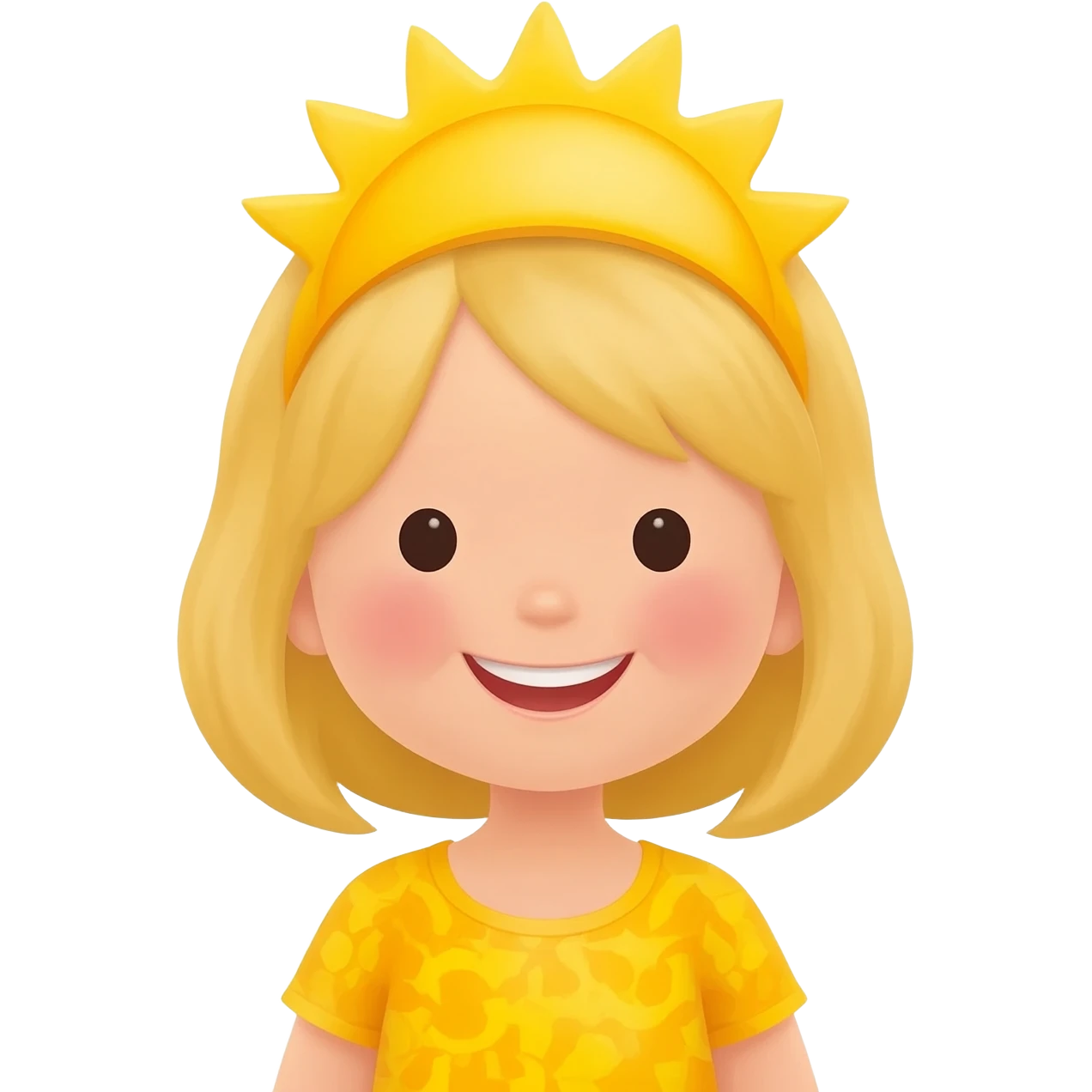 little miss sunshine cartoon of the series by roger hargreaves. please make the emoji possible to use in typing- not a photo emoji