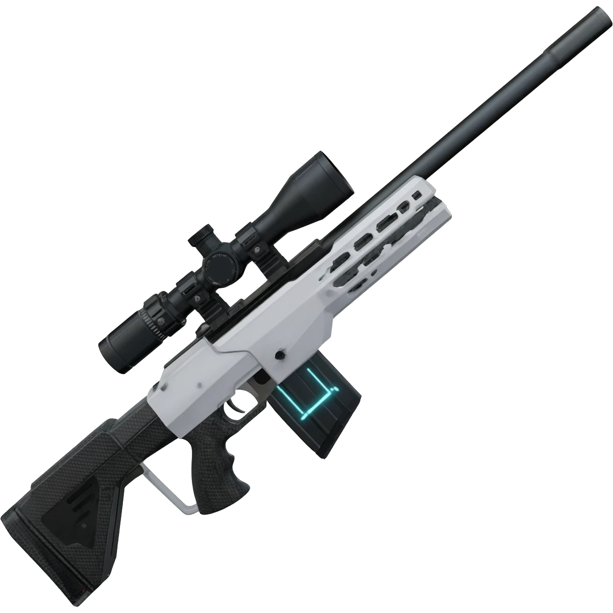 white void futiristic sniper rifle emoji