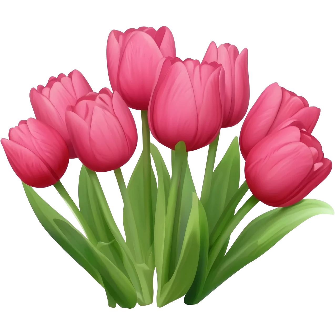 tulipani sfondo trasparente emoji