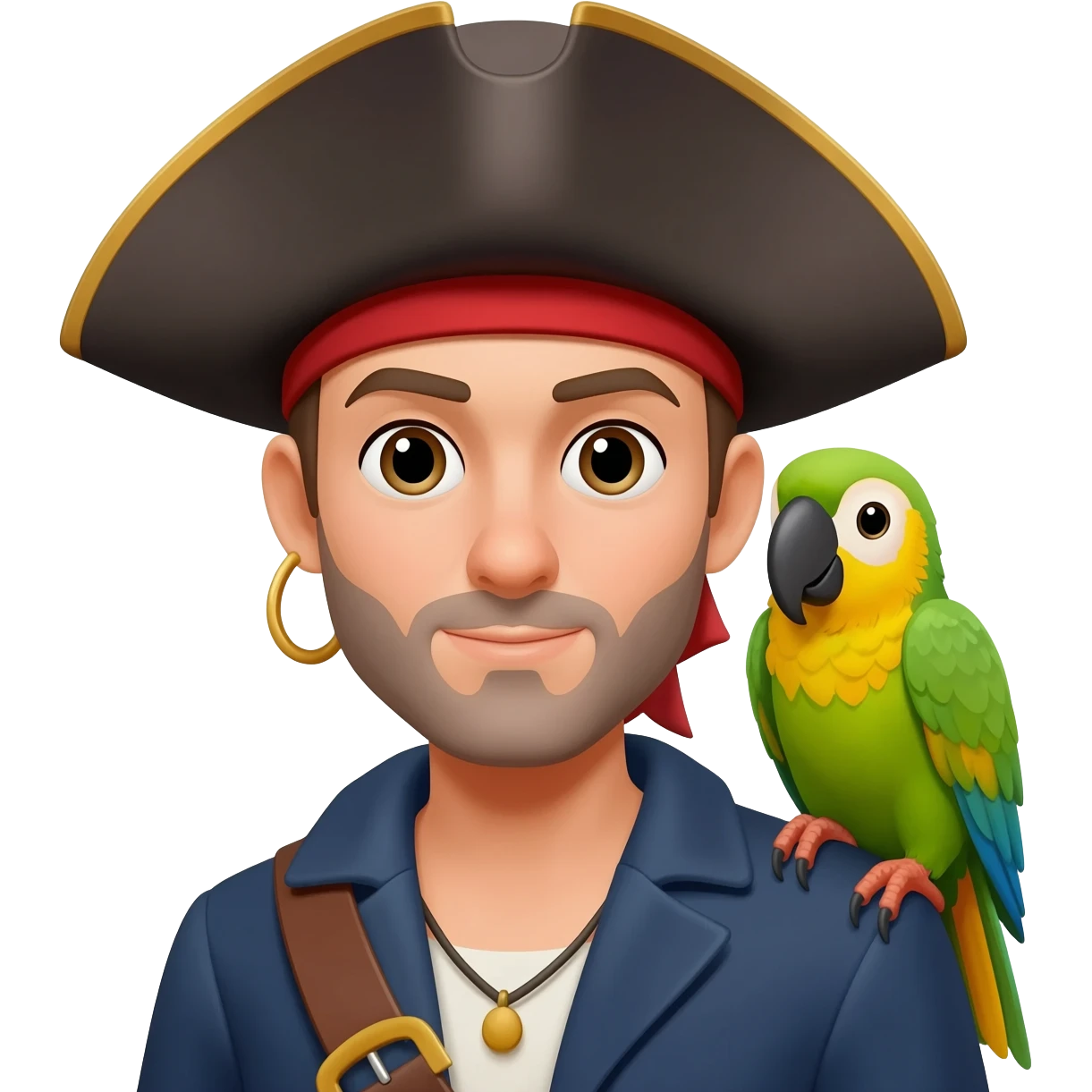pirate and parrot emoji