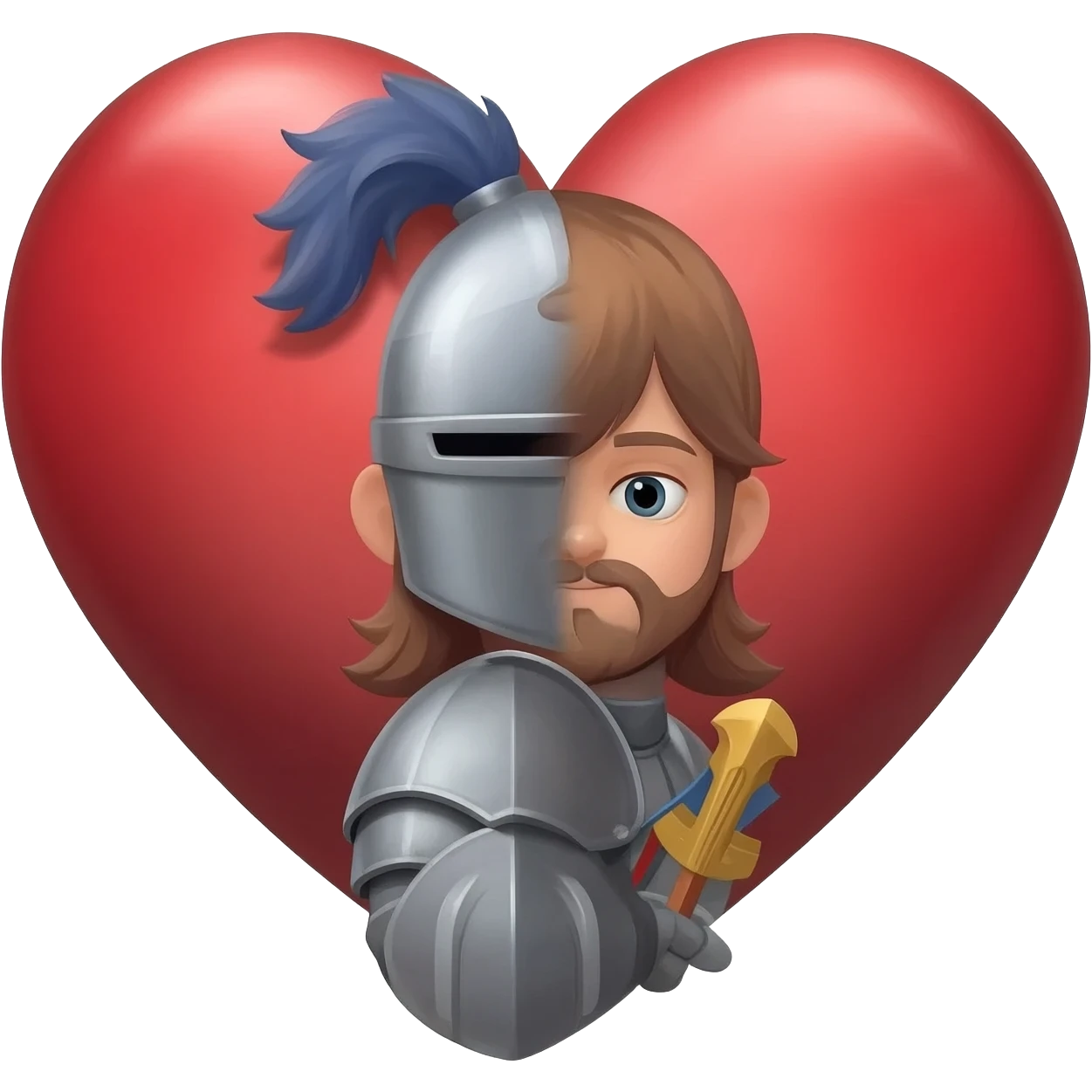 Caballero de corazón emoji