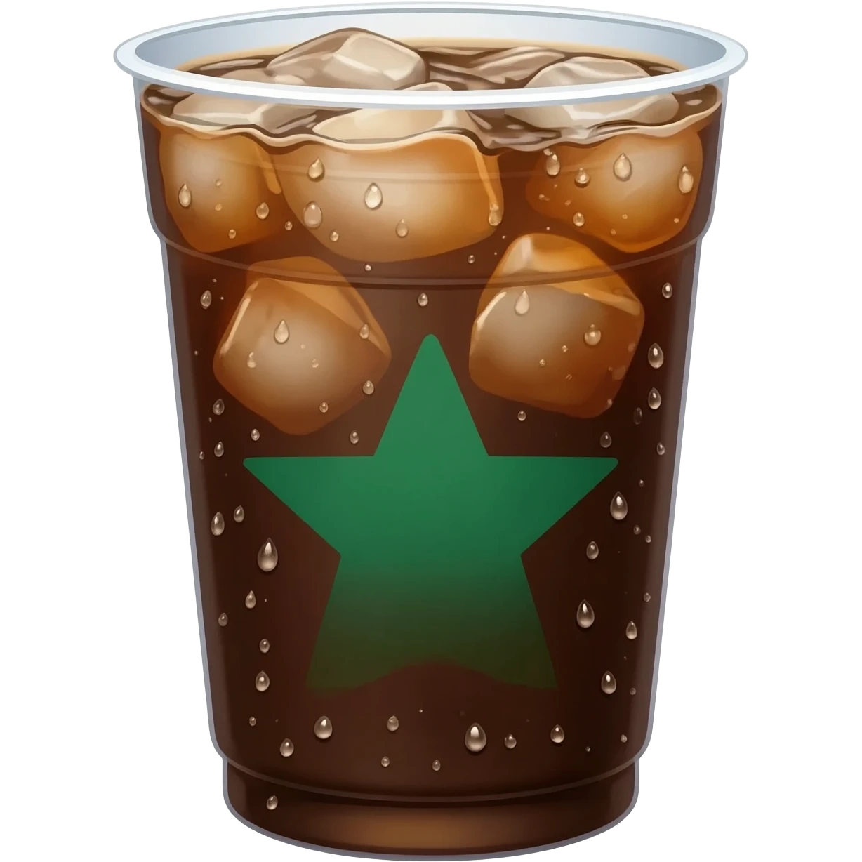 an ice Starbucks Americano emoji
