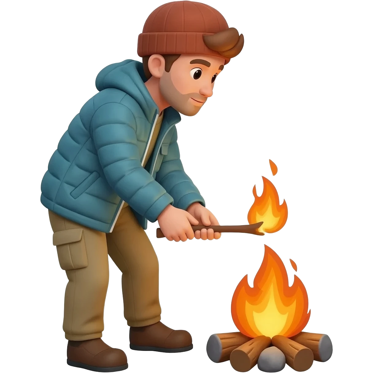 Reacende a chama emoji