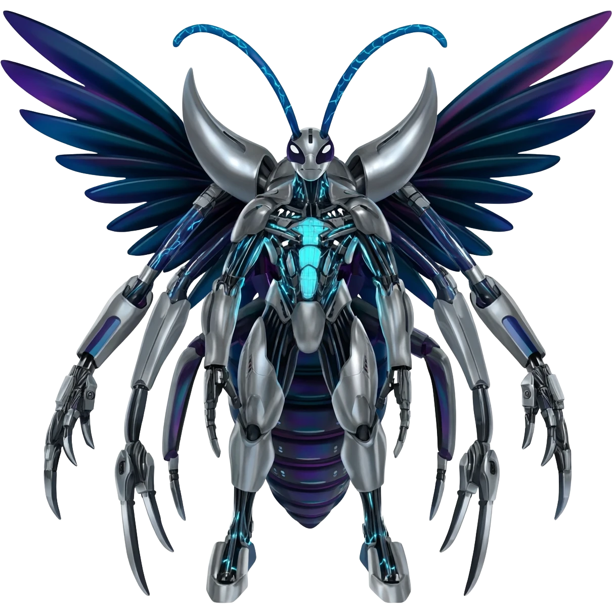 Venom-Cyberbug-Genesect-Vikavolt-Darkrai-Scizor-fusion, full body emoji