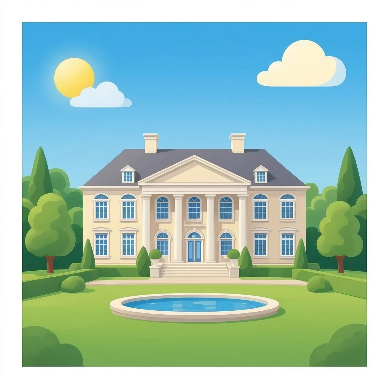 mansion emoji