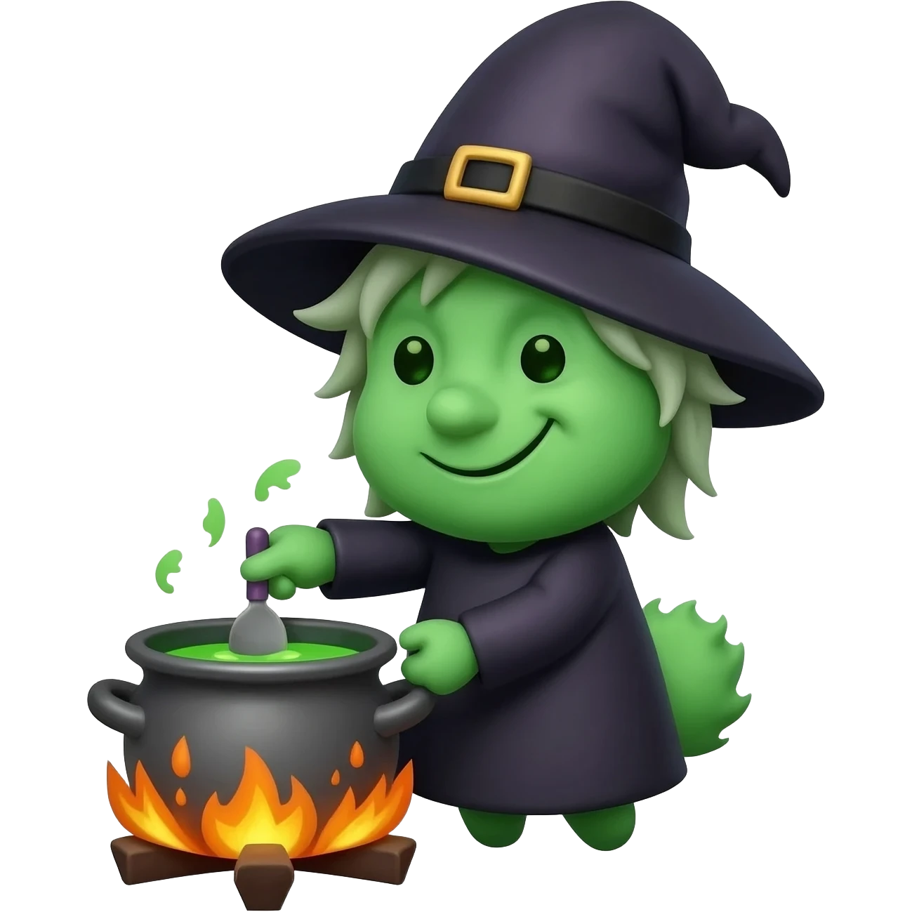 green witch cooking potion emoji