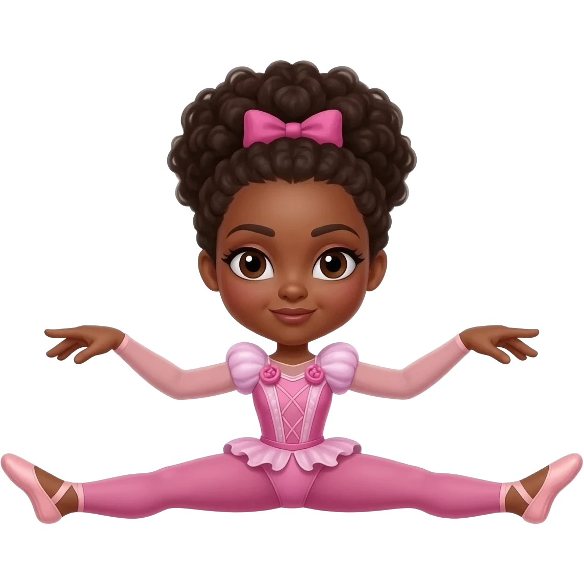 Black Pilates princess ballet emoji