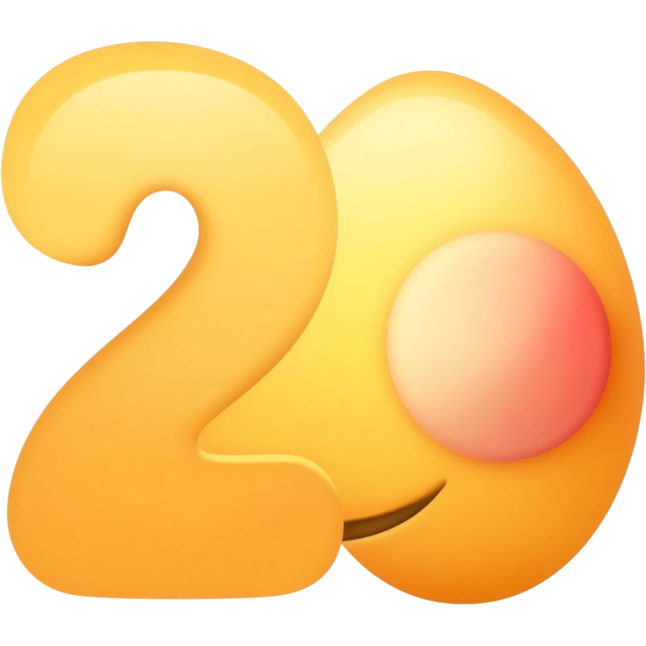 stylize 2026 like the 100 emoji emoji