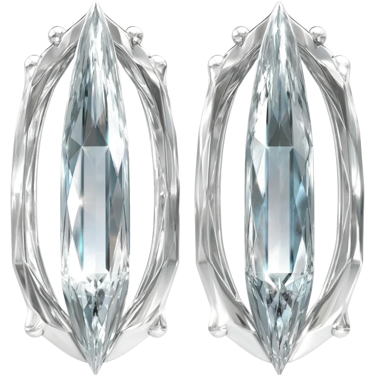 aretes de diamante emoji