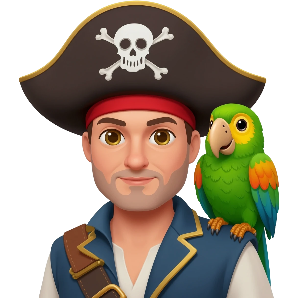 pirate and parrot emoji