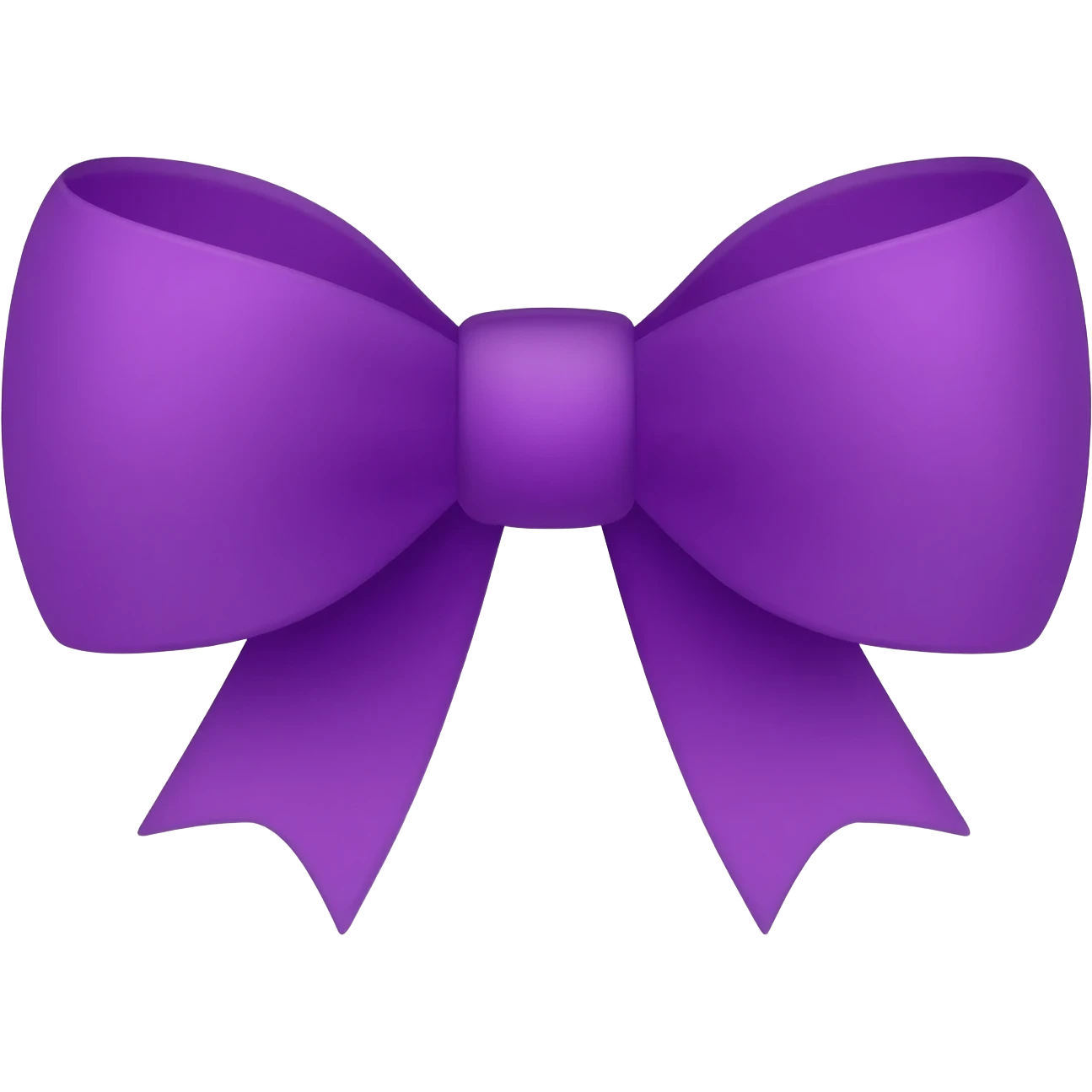 Purple bow emoji