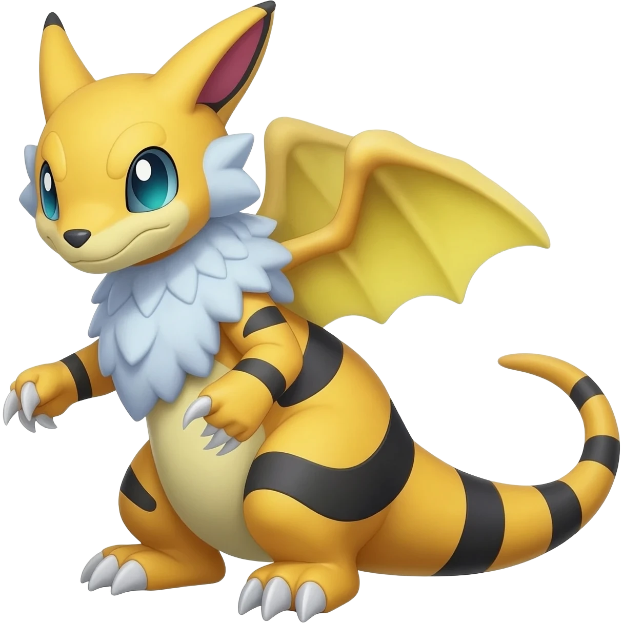 Renamon-Veemon-Metabee-Wargreymon-Protogen-Pokémon-Digimon-Fakémon-fusion-hybrid-creature emoji