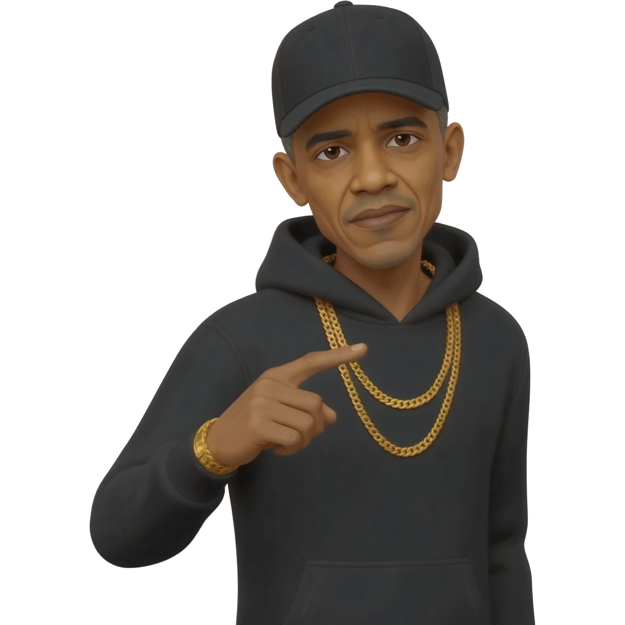 Obama as a thug emoji