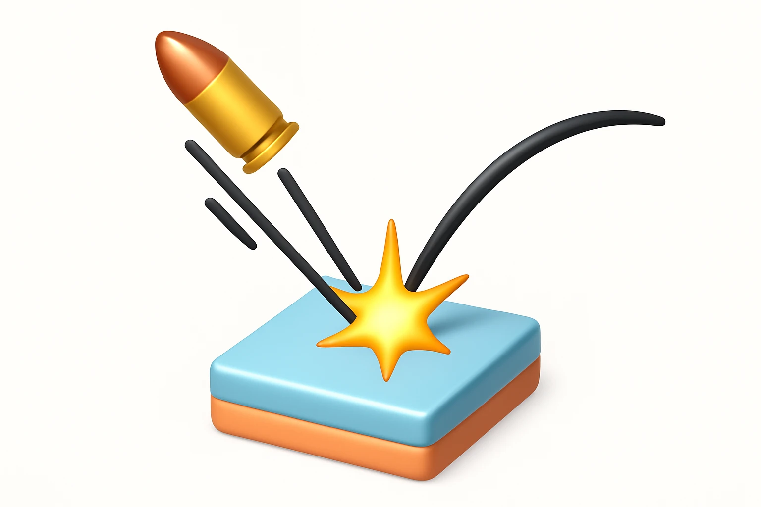 Convert the uploaded image into a 3D Apple-style emoji — preserve the key shapes, colors, and overall composition of the original image. Simplify the forms into clean, rounded cartoon-style elements while keeping the subject recognizable. Apply glossy textures, soft lighting, smooth shading, and render everything in Apple emoji style on a clean white background

 emoji