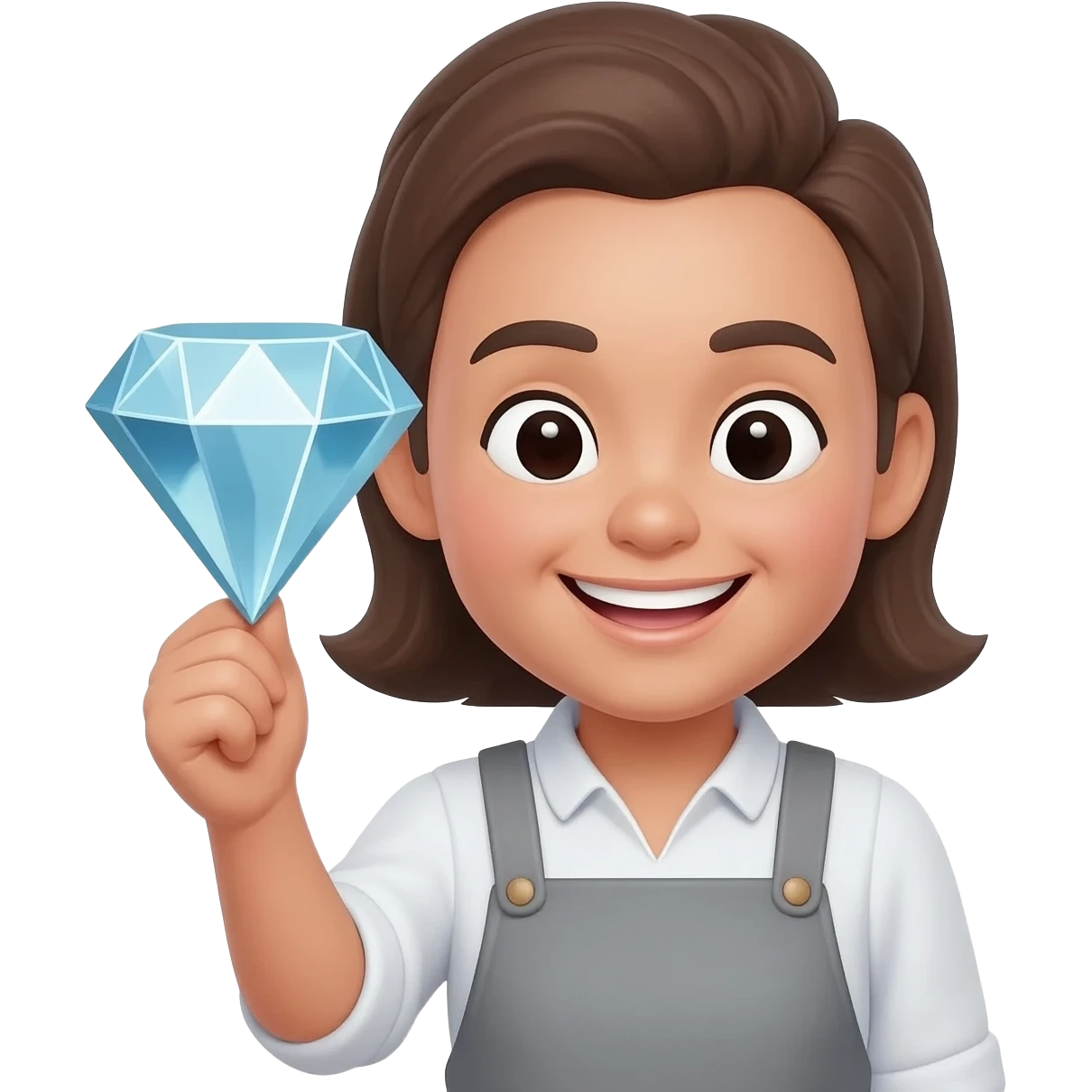 🥺 make this happy and holding a diamond emoji