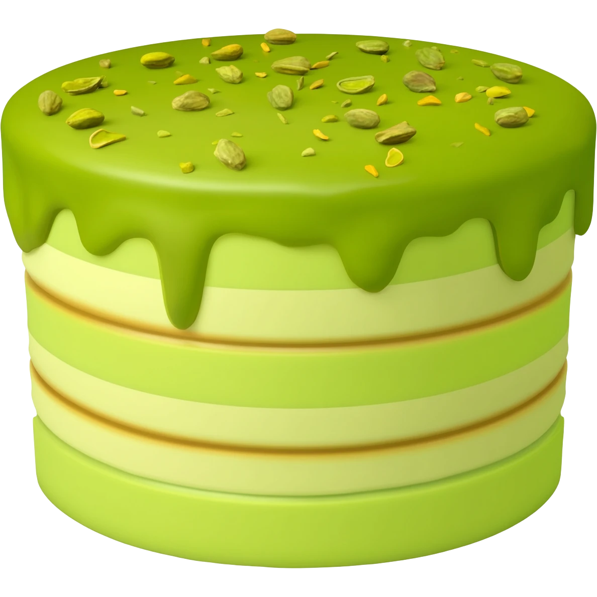 Pistachio cake emoji
