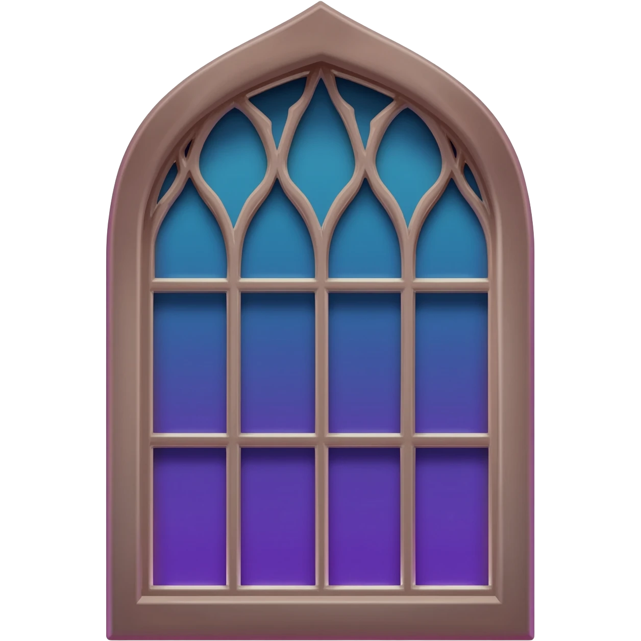 Colorful cute Victorian Black gothic window emoji