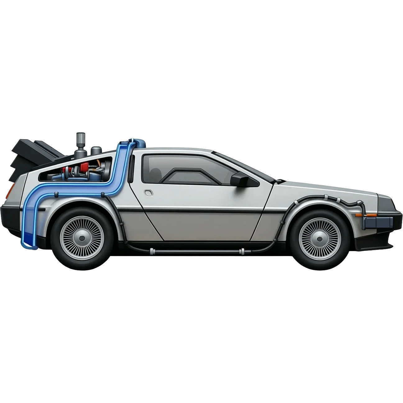 DeLorean Time Machine from Back to the Future emoji