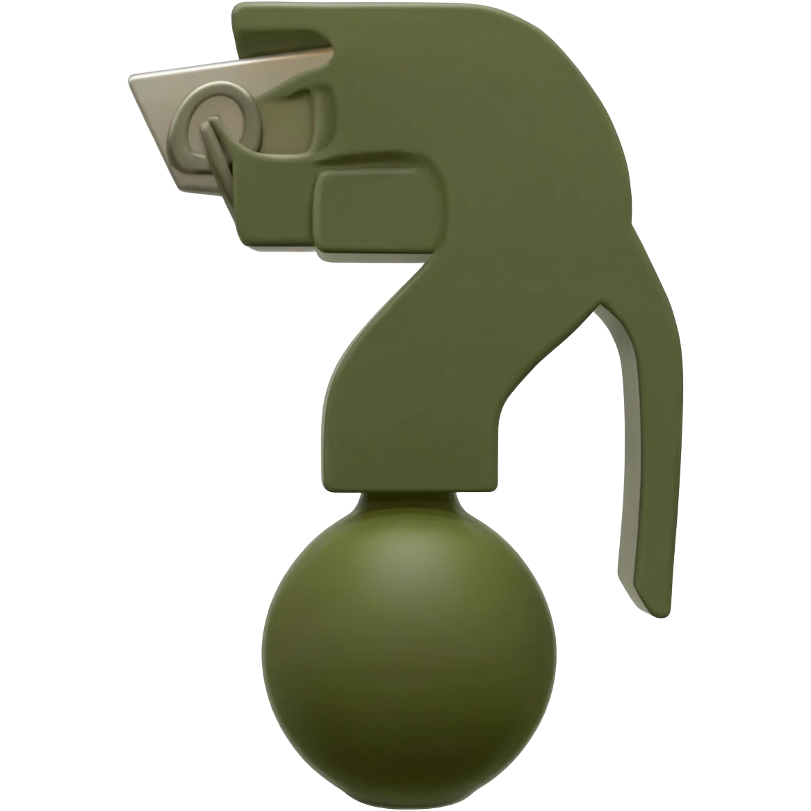 question mark in the form of a grenade emoji