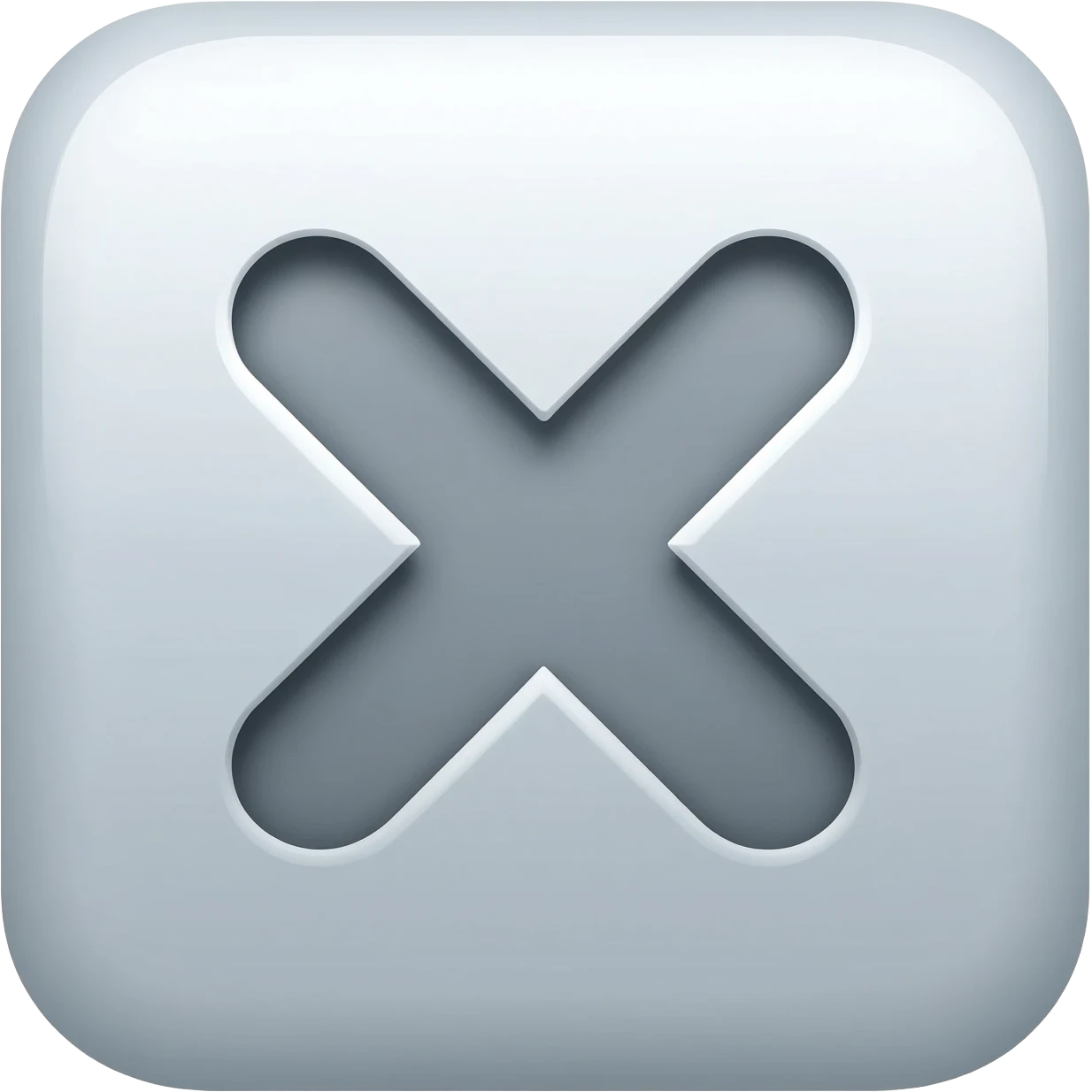 Necesito que me generes un ícono de equis emoji