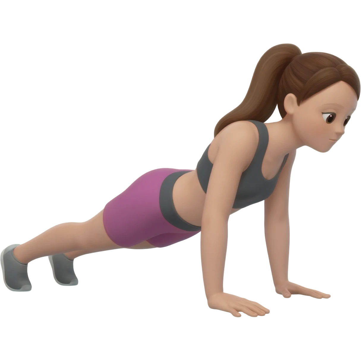 pushup girl emoji
