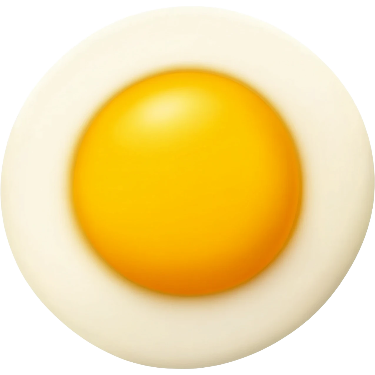 hard boiled egg yolk, round yellow yolk cut in half, food emoji emoji