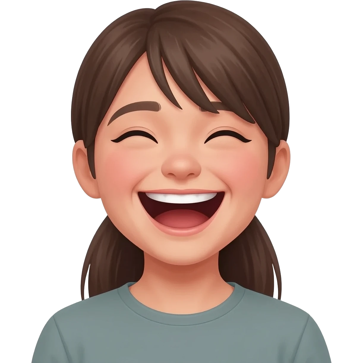 Somegirl laughs until death emoji