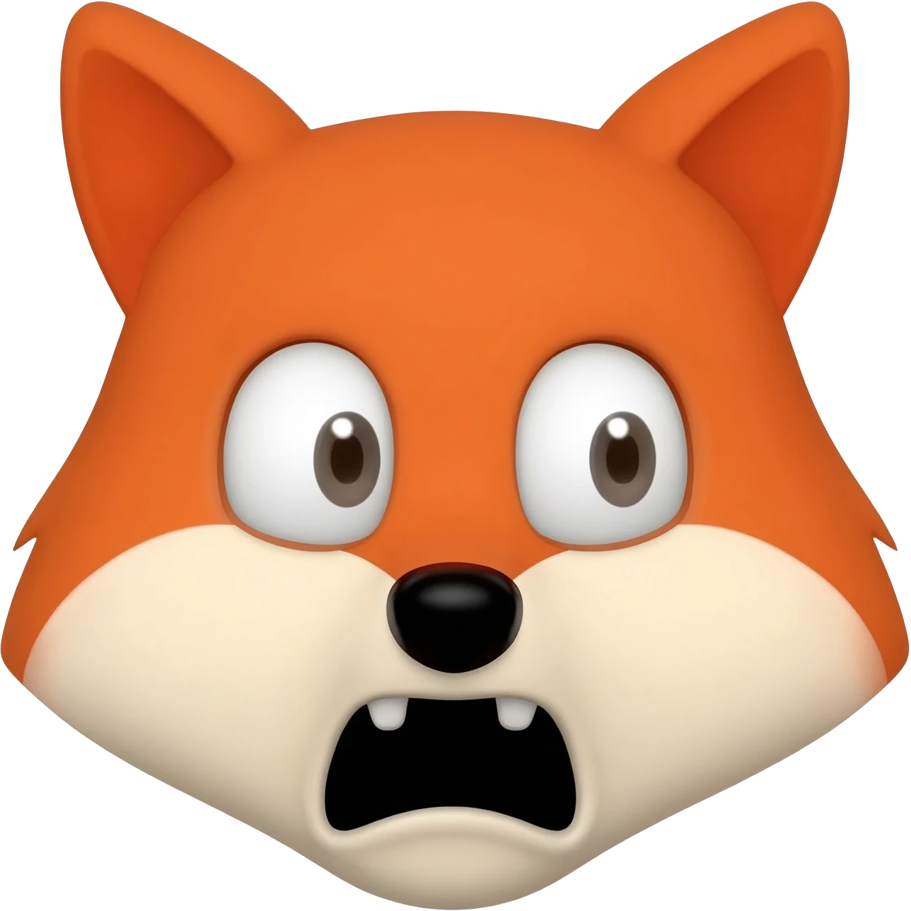 fox scared face emoji