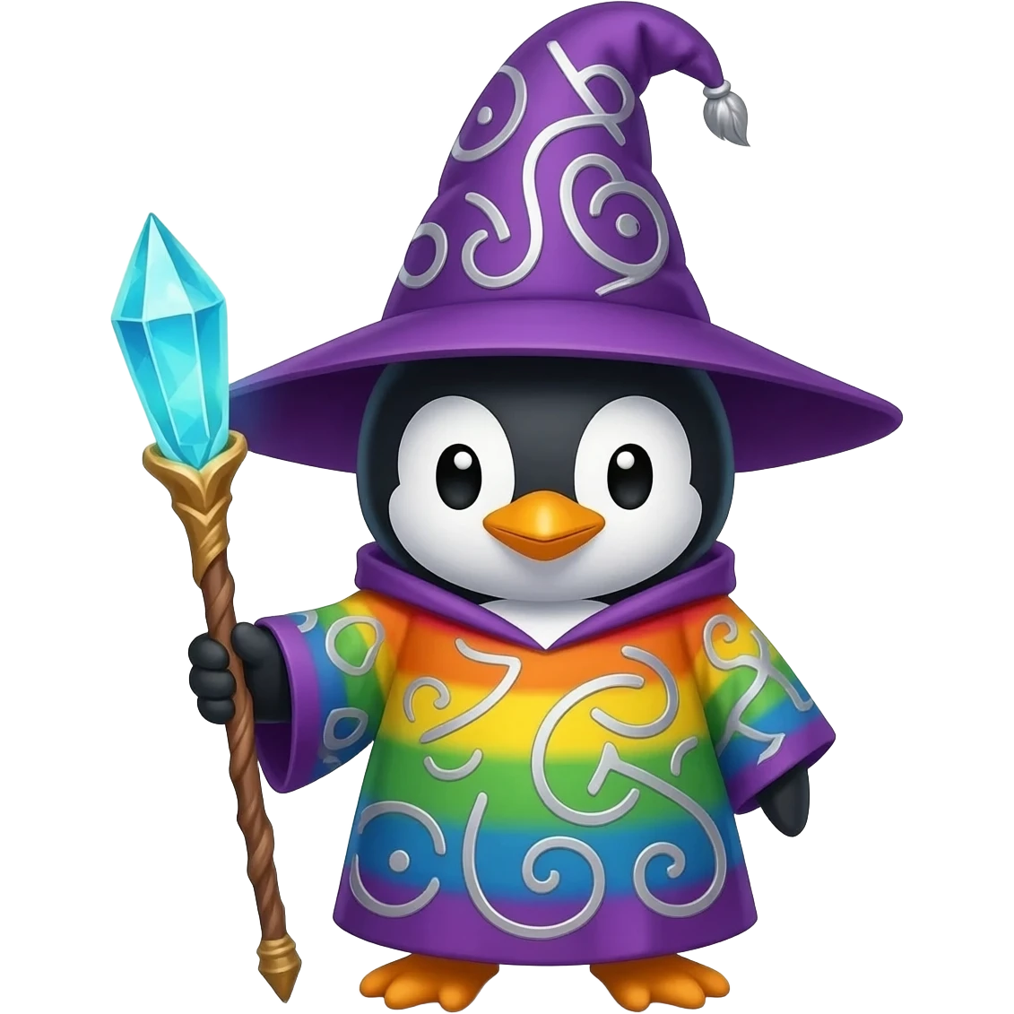 Penguin Wizard emoji