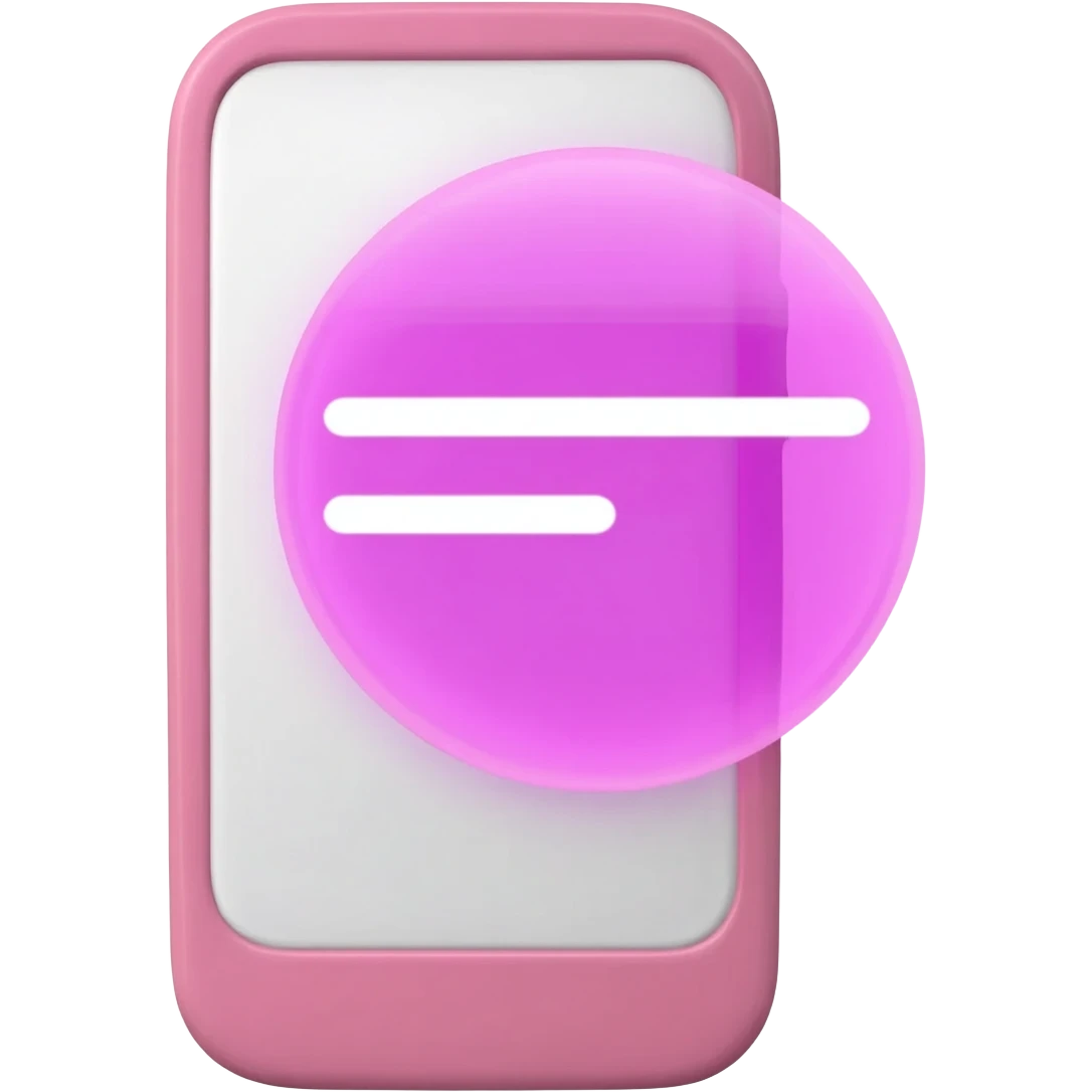 highlight my message with a pink phone emoji