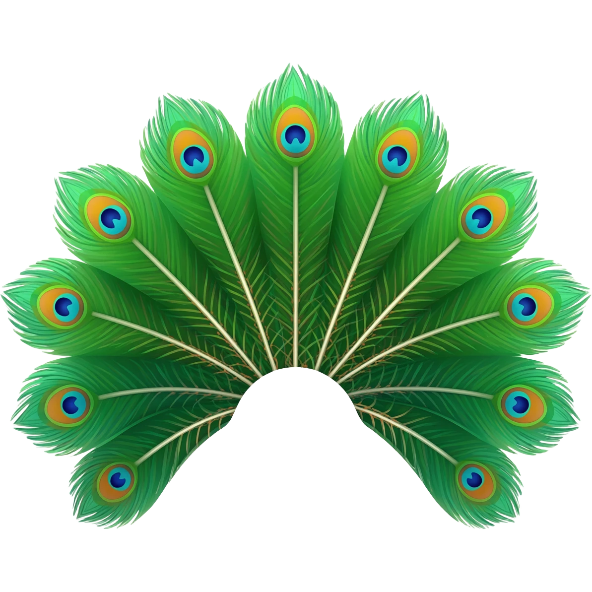 Peacock wings emoji