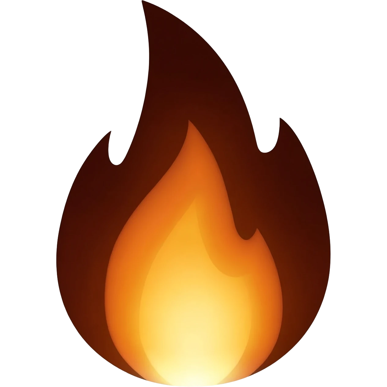 Generate a black shadow fire emoji