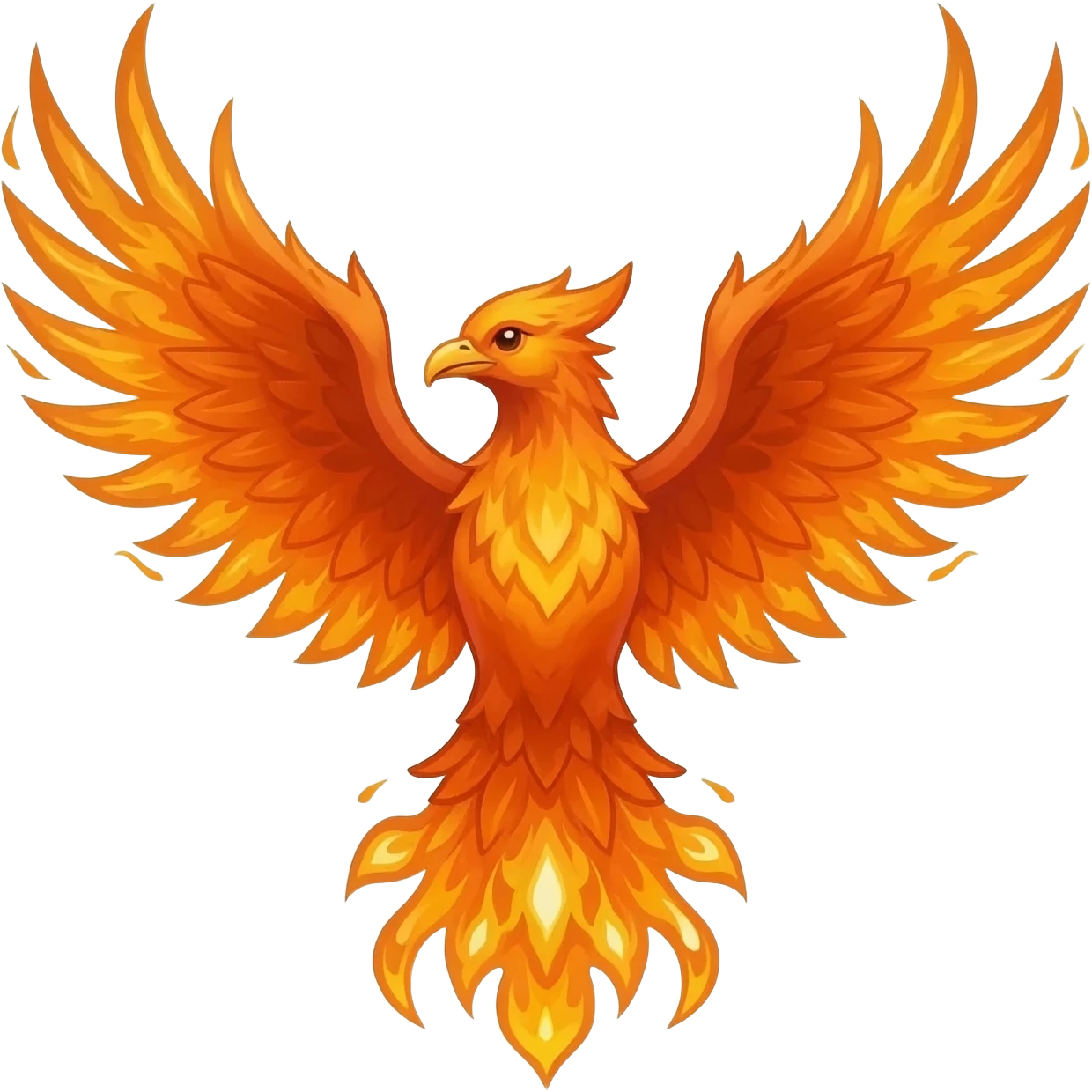 4. legendary phoenix made of flames emoji