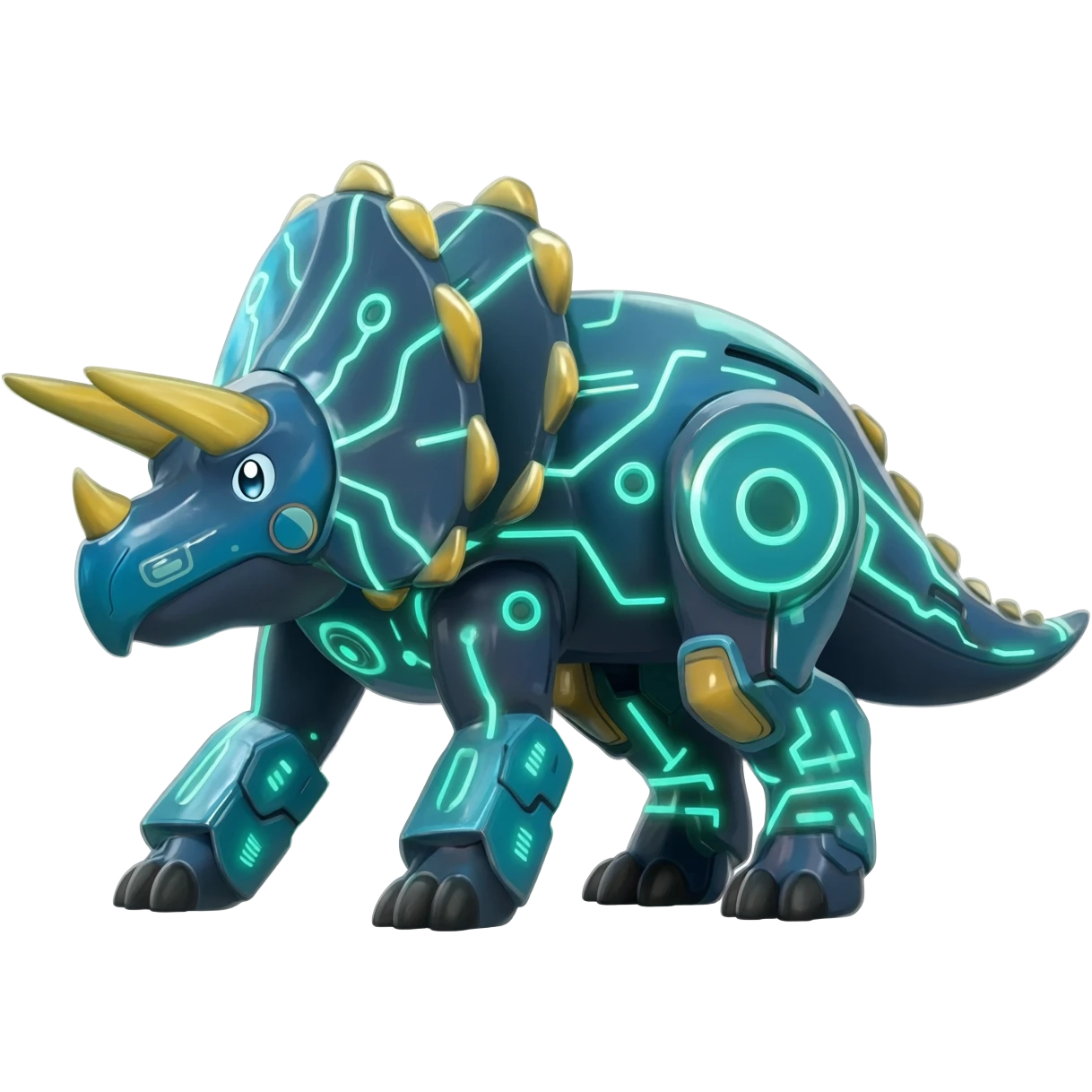  exotic futuristic modern cyber-Fakémon-Digimon-Trico-creature emoji