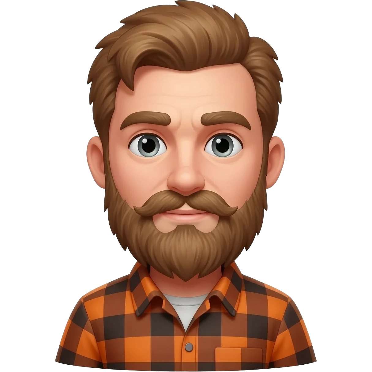 Bald bearded man Lumberjack emoji