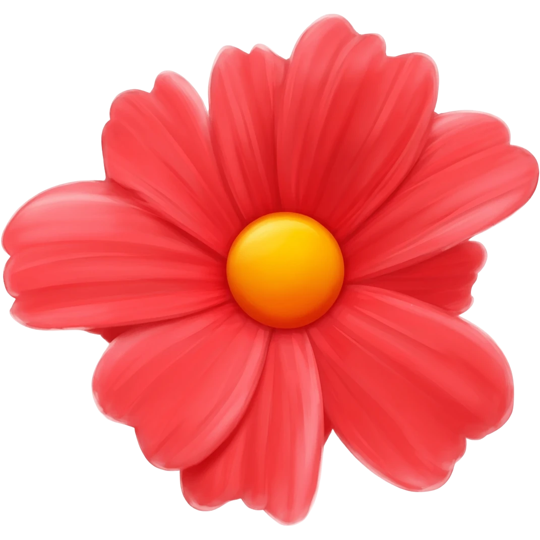 colococa as flores vermelha emoji