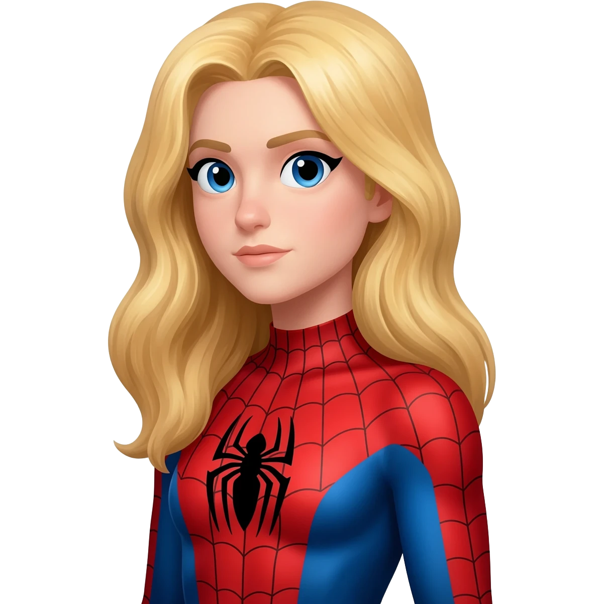 Sipiderman sarışın kadın emoji