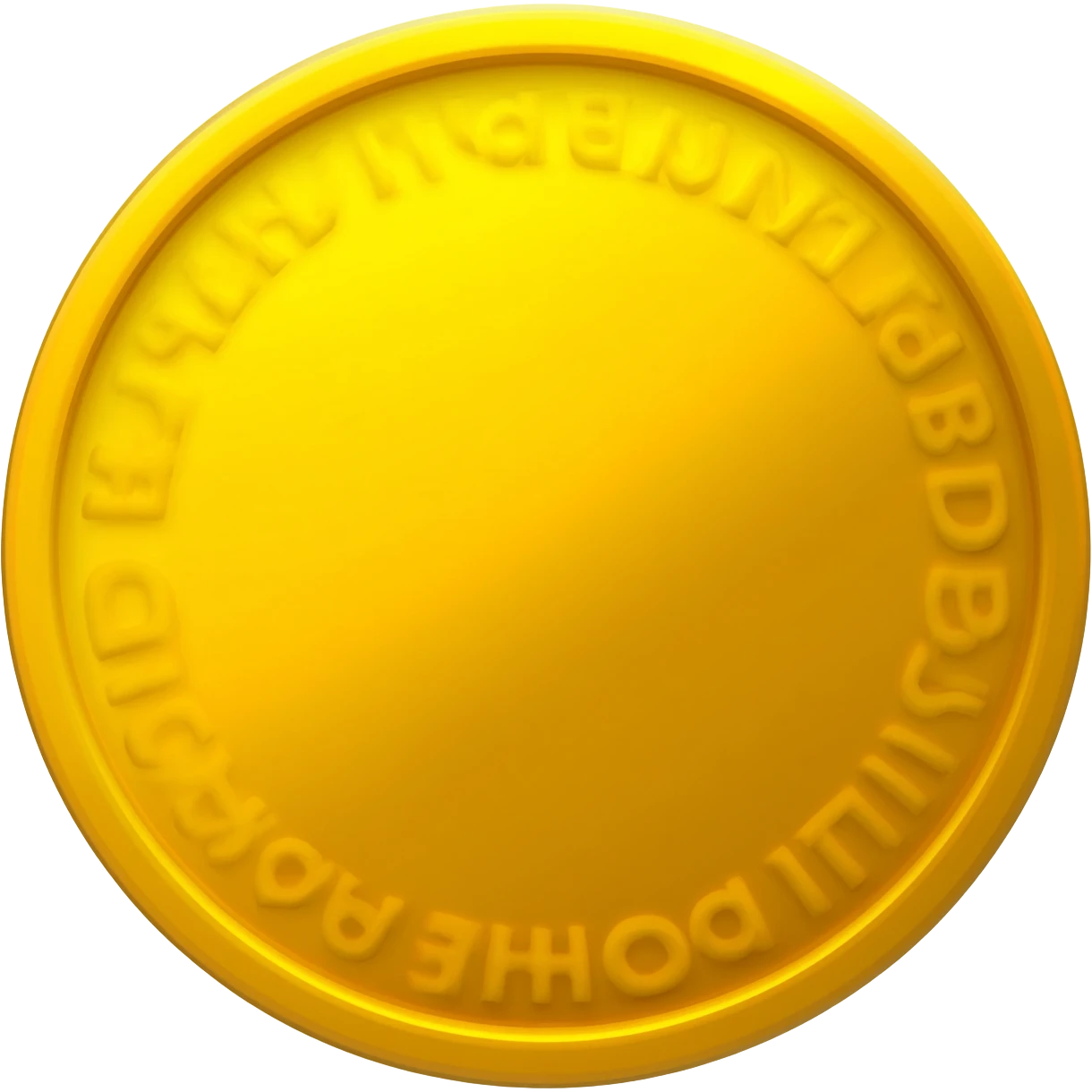 a golden coin emoji style emoji